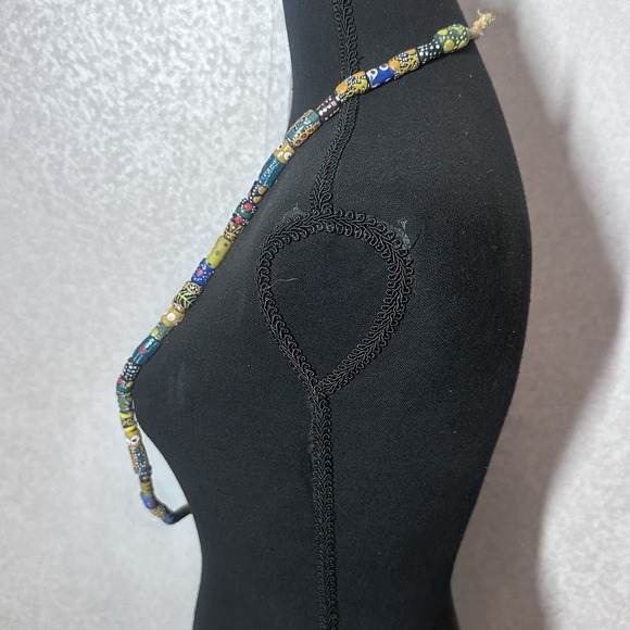 Antique Vintage Oval Millefiori Venetian African Trade Beads - Picture 7 of 8